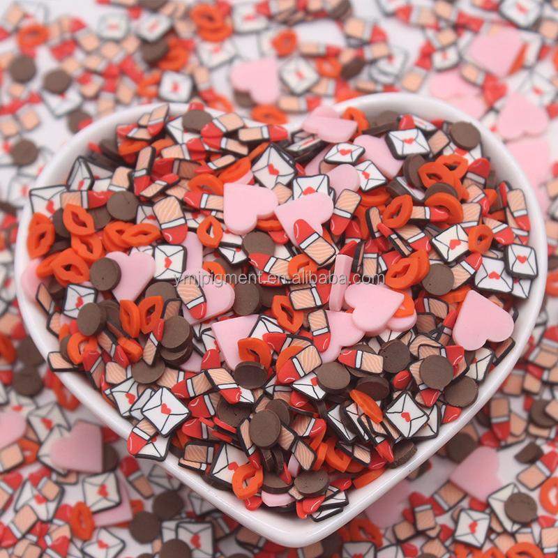5mm Fruits Shape Christmas Halloween Sprinkles Polymer Clay Slices for Nail Slime Epoxy Resin Craft Diy