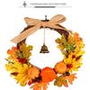 Thanksgiving Autumn Garland Harvest Festival Bell Maple Leaf Pumpkin Door Window Christmas Decoratio