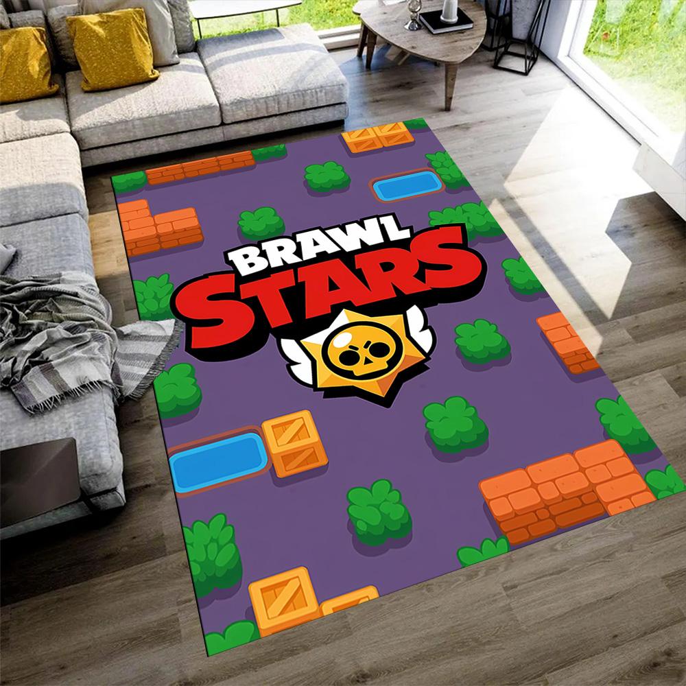 Brawl Stars Area Rug Suitable for Study room Dining Room Hallway Dormitory Anti-slip Rug Decorate Offices Perfect Gift for Valentine's Wedding Birthda