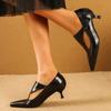 Elegant Design Pointed End Baotou Thin Heel Buckle Outdoor Summer New Shallow Mouth Soft Sole High-heeled Sandals