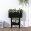 VidaXL Planter Black 62x30x69 Cm Solid Pine Wood 825237
