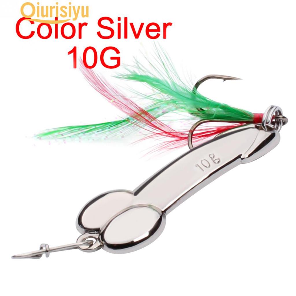 Рыболовная металлическая блесна пенис