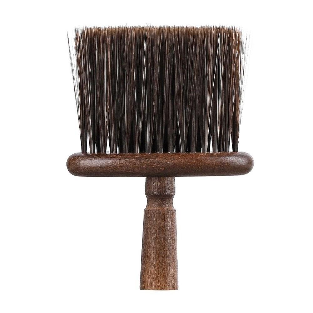 Nylon Espresso Machine Brush Walnut Wood Dust Clean Brush Camera Lens