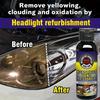 Ремонт и полировка автомобильных фар - Жидкость для восстановления, удаляющая окисление, пожелтение и царапины (модель: Подходит для всех транспортных средств; Основной