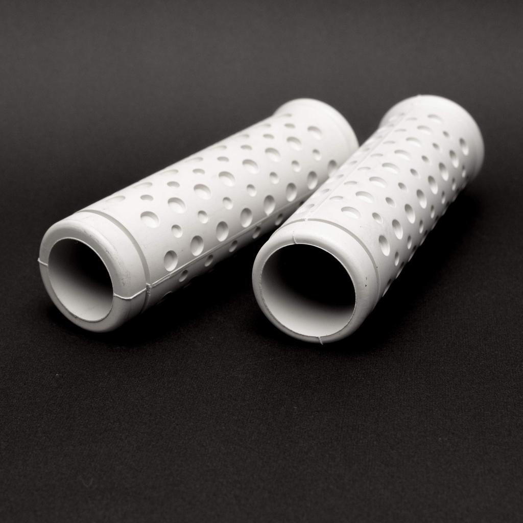 White Punching Grip for Harley 1" Nice Motorcycle ..