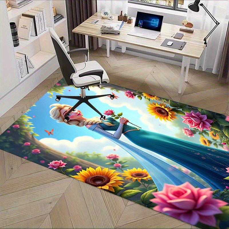 3D Printed Elsa,Frozen,Garden Anti-Slip Rug - Machine Washable Office Rug for Living Room, Bedroom, Office - Multiple Sizes