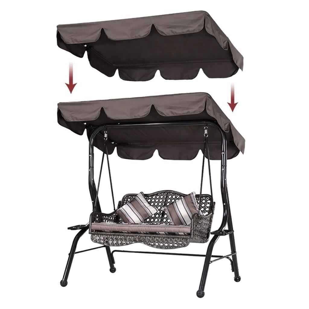 Three People Outdoor Garden Swing Cover Canopy Replacement Shade Cloth