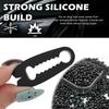 8PCS Silicone Car Door Lock Cover Pad,Tear-Resistant & Flexible Car Door Latch Covers Shock Absorber Pad with Non-Slip Toothed Design,Cars Doors Lock