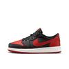 Air 1 Retro Low OG GS Bred Ретро Кроссовки Черно-белые 709999-001