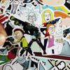 And Rick 35pcs Car Sticker Decal Style Character Decoration Hot Paper
