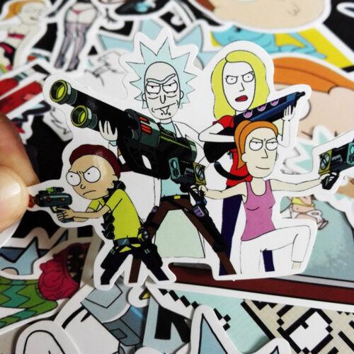 And Rick 35pcs Car Sticker Decal Style Character Decoration Hot Paper
