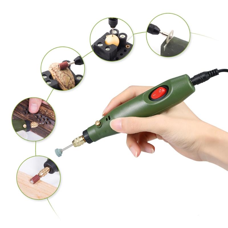 Mini Electric Drill Grinder Set Epoxy Resin DIY Crafts Jewelry Making Power Tool