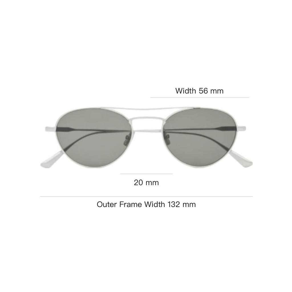 Saint Laurent Minimalist Design Metal Round Sunglasses Unisex sunglasses Silver 843062Y99698100