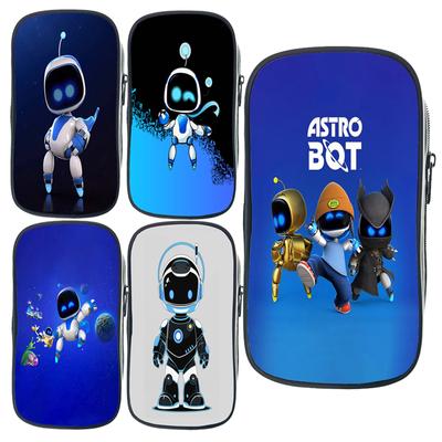 Пенал Astro Bot, астронавт, кавайный, большой емкости, с изображением животных, на молнии, детская сумка для мальчиков, сумка для ручек, школьный чехол для девочек, принадлежности