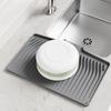 Heat Resistant Kitchen Dish Drainer Pad Nonslip Dish Drying Mat Silicone Draining Board Mat Home