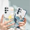 Samsung S23Ultra Sunset Art 20 Transparent Case for A52/A32, Oil Painting Scenery Seascape Sunrise for A13 and More.
