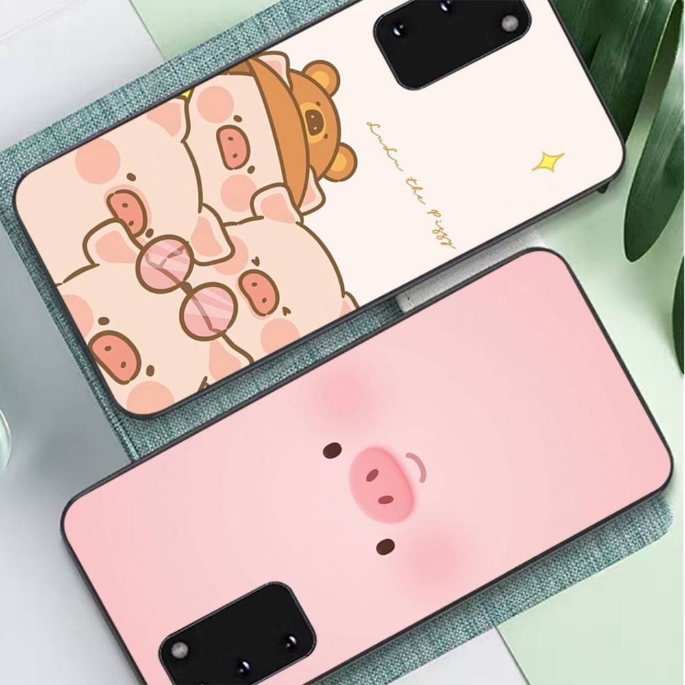 Cute Pig Cartoon L-lulu Phone Case For Samsung S 9 10 20 21 22 23 30 23 24 Plus Lite Ultra FE S10lite Funda
