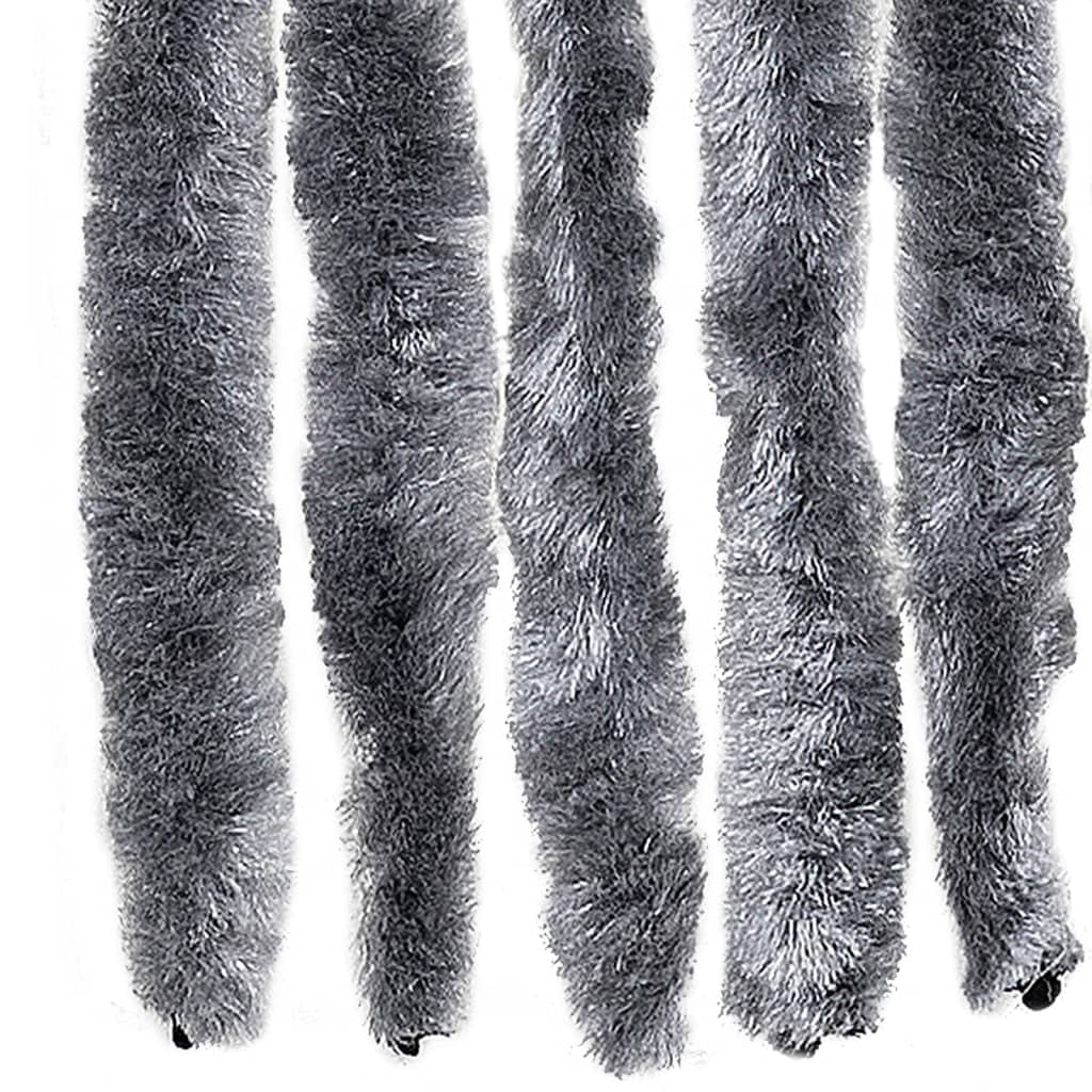 Insect Protection Curtain Silver 90 x 200 cm Chenille