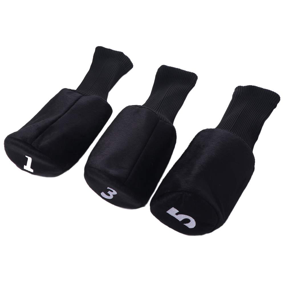 Number Tag Golf Club Protector Long Neck Wood Head Covers Golf Headcovers Driver Fairway