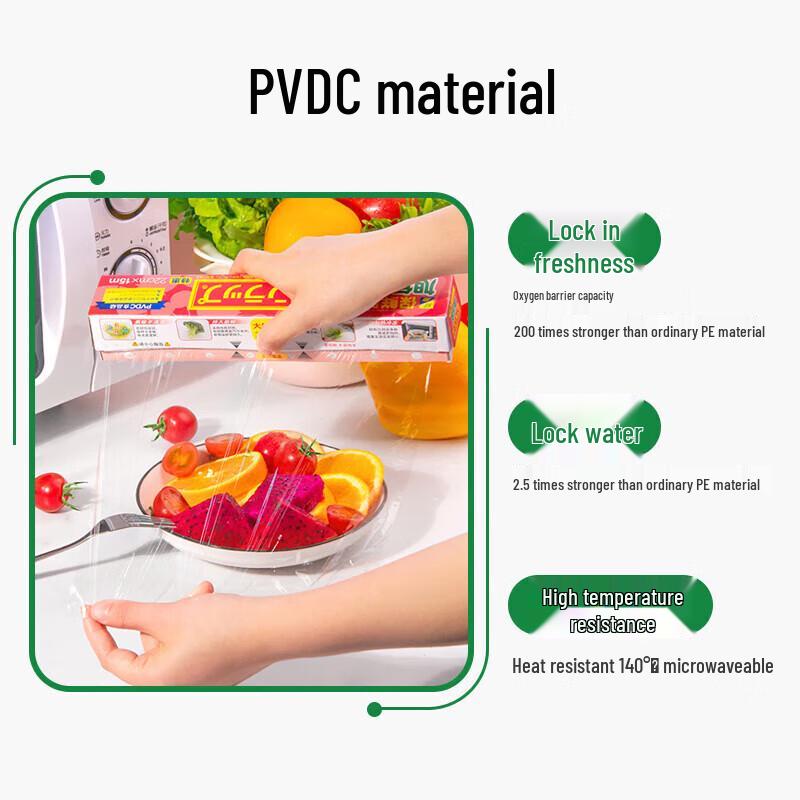 Asahi Kasei PVDC Food Cling Wrap 22cm x 15m (3-Pack)