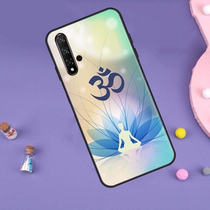 Aum Om Yoga Symbol Fitness Gym Case For Huawei Nova Y70 Y60 Y61 Y90 Y91 5T 9 10 SE 3i 8i 11i 11 Pro P20 P40 P30 Lite Cover