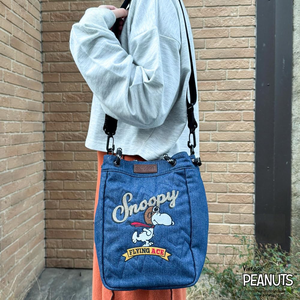 PEANUTS Коллекция Сумка-тоут Снупи ODB036 Синий OUTDOOR PRODUCTS 2-в-1