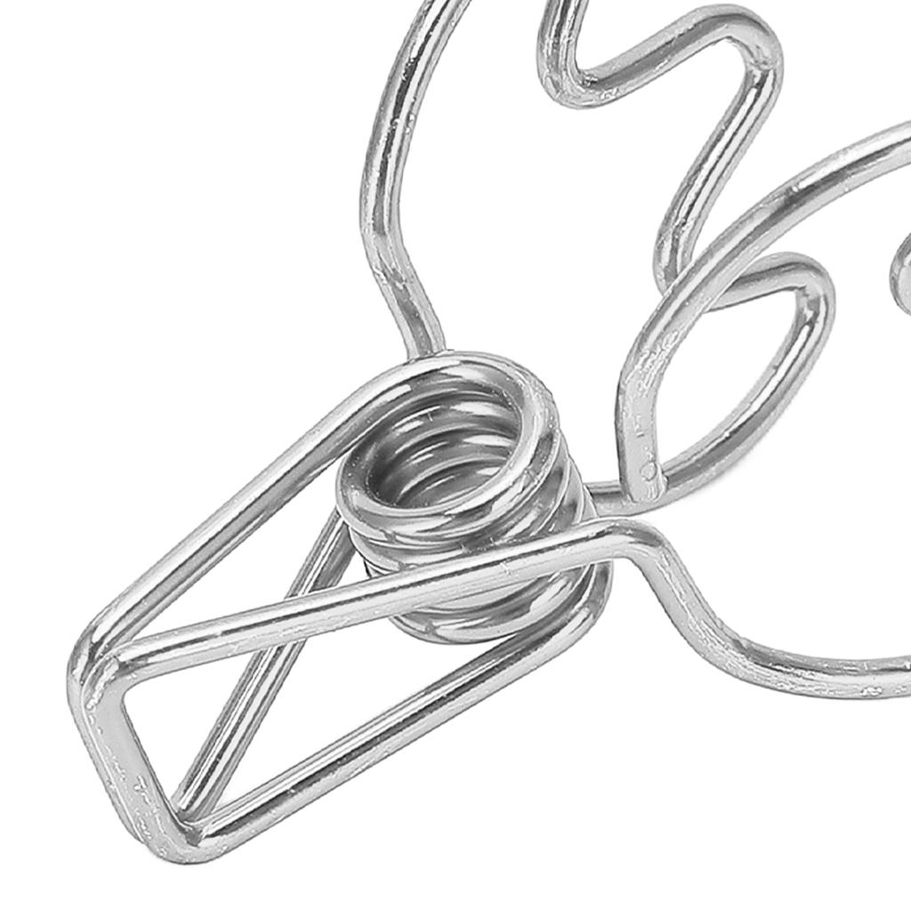 100Pcs Paper Clamps Metal Hollow Strong Clamping Force Crown Shape Tail Clips for School Home