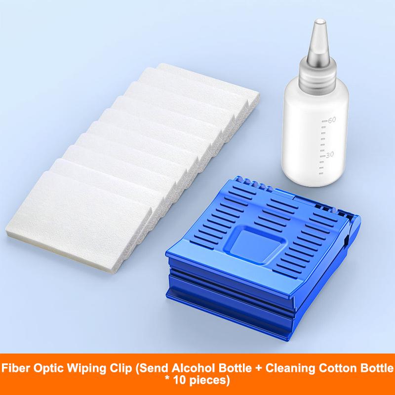Handheld Fiber Optic Wiping Clip with Water Storage, Oil Removal and Dust-Free Cotton