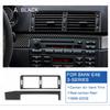 For BMW 3 Series E46 1998-2006 Carbon Fiber Central Air Vent Frame Lower Decor Strip Anti Scratch Dashboard Interior Accessories