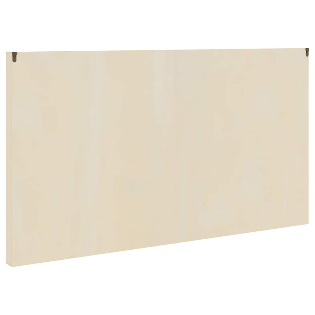 Wall Mounted Display Case with Shelf Beige 98 x 4.5 x 55 cm Particleboard