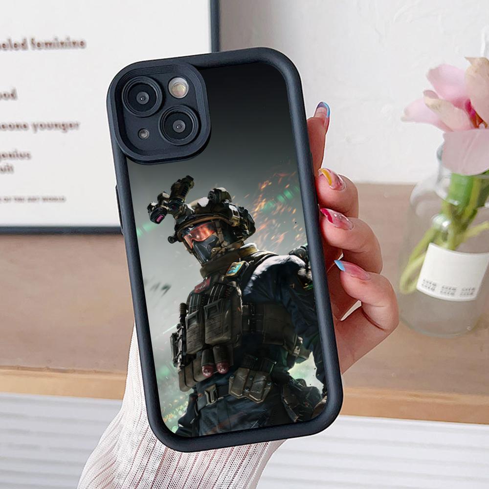 Игровой чехол Delta Force Утолщенный ТПУ Чехол для мобильного телефона для iPhone 17 16 15 14 13 12 11 Air Pro Max Plus Цветная крышка