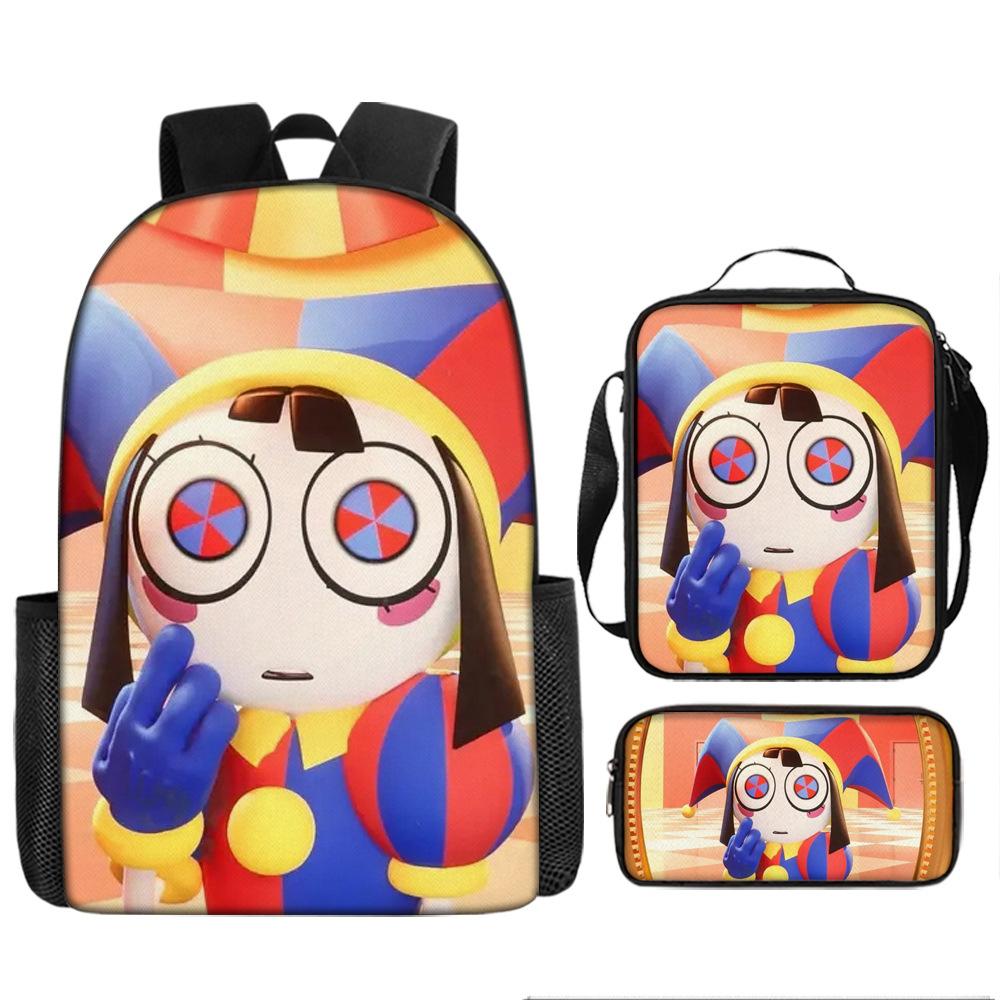 Мультяшный аниме-рюкзак «Сюрприз Цирк» — легкий, вместительный, водонепроницаемый.