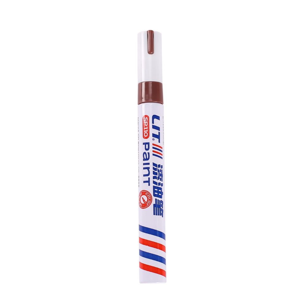 12 Colors Metal Paint Pen Colorful Oil-based Colored Drawing Marker Multi-purpose Brush Pen Tire