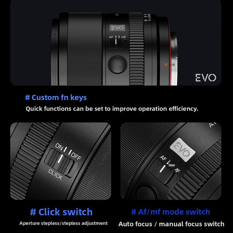 Объектив VILTROX AF 85mm F2.0 EVO Полнокадровый Автофокусный Объектив с Большой Диафрагмой для Беззеркальных Камер Sony E Nikon Z Mount A7 A7R A7RII