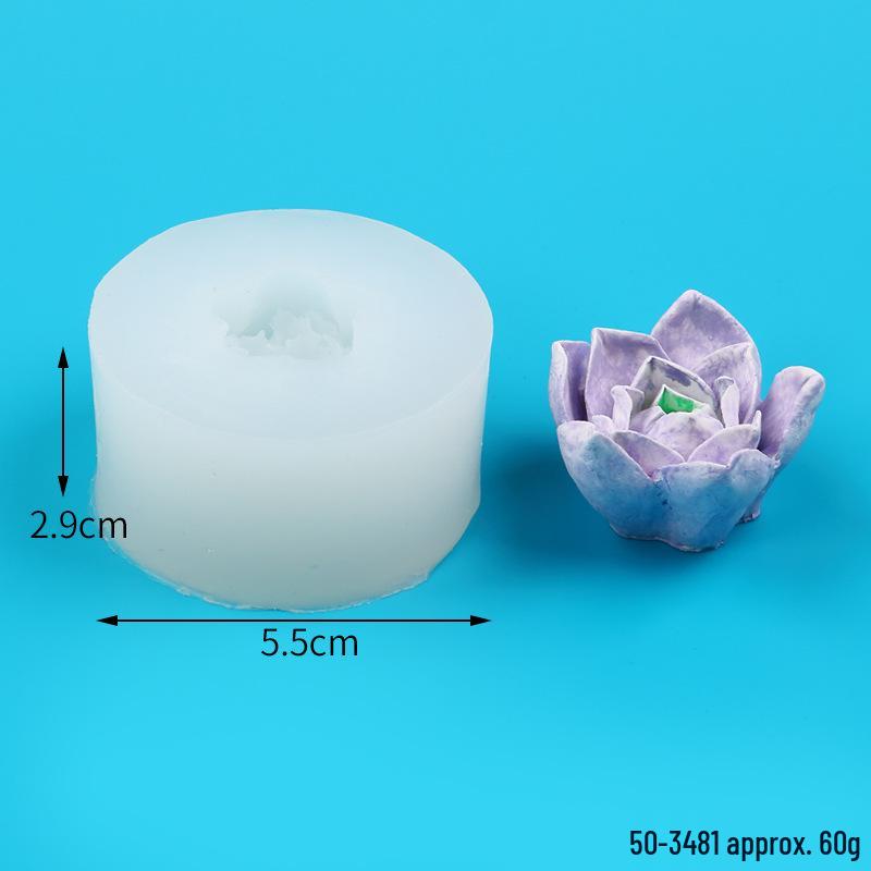 Силиконовая форма «3D Цветок Пиона» для свечей, мыла и resin art