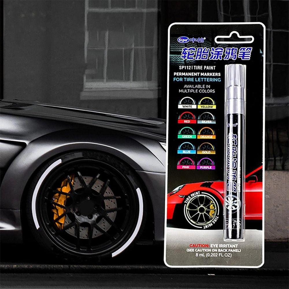 Waterproof Tire Marker for Rubber Meta Glass Car Tires Car Tire Graffiti Paint Pen Tire Paint Pen