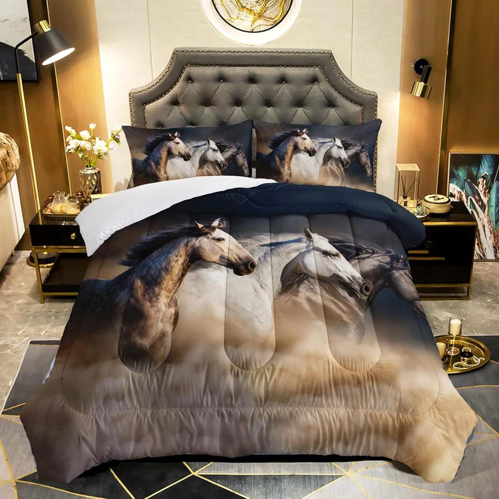 Трехпредметный комплект постельного белья с 3D цифровой печатью 'Тигр'