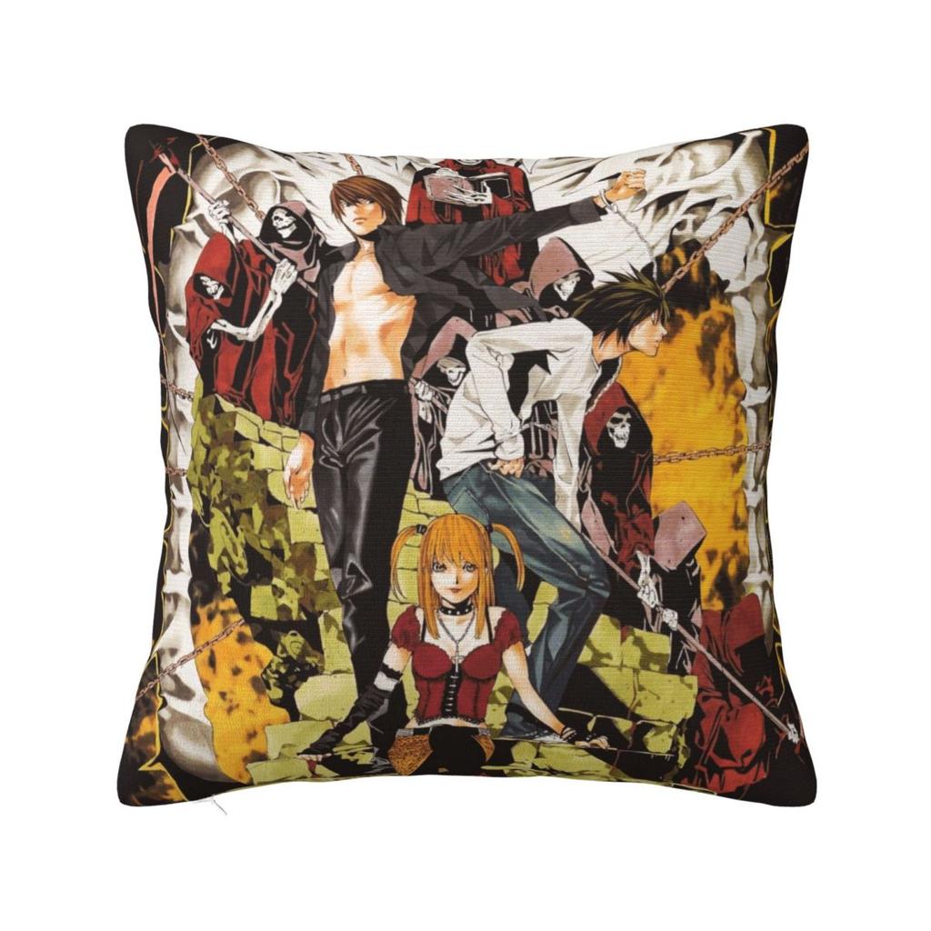 Girl And Dead Pillow Case Anime Death Note Japan Manga Cushion Covers Funny Decor Pillowcover for Living Room