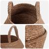 Seagrass Plant Basket with Handles 2 pcs Natural Ø 22 x 20 cm 100percent  Seagrass