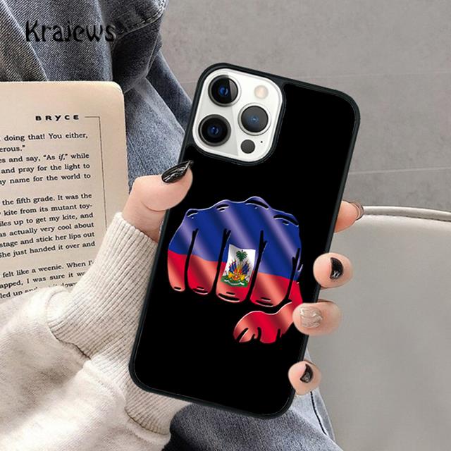 Haiti Haitian Flag Soft Phone Case For iPhone 16 15 SE2020 14 Max 6 7 8 Plus 11 12 13 Pro Max Mini Phone Cover coque Fundas