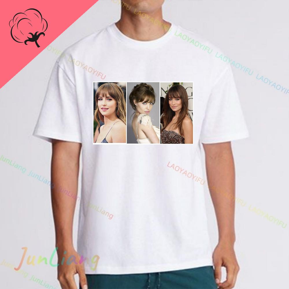 Dakota Johnsons Mens Cotton Tshirt Retro 90s Fans Gift Tee Tshirt Y2k Vintage Top Streetwear Aesthetic Clothing Short Sleeve
