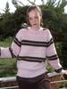 ETMON Brush Stripe Knit Pullover, Pink