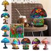 Painted Resin Plant Table Lamp Desktop Decoration