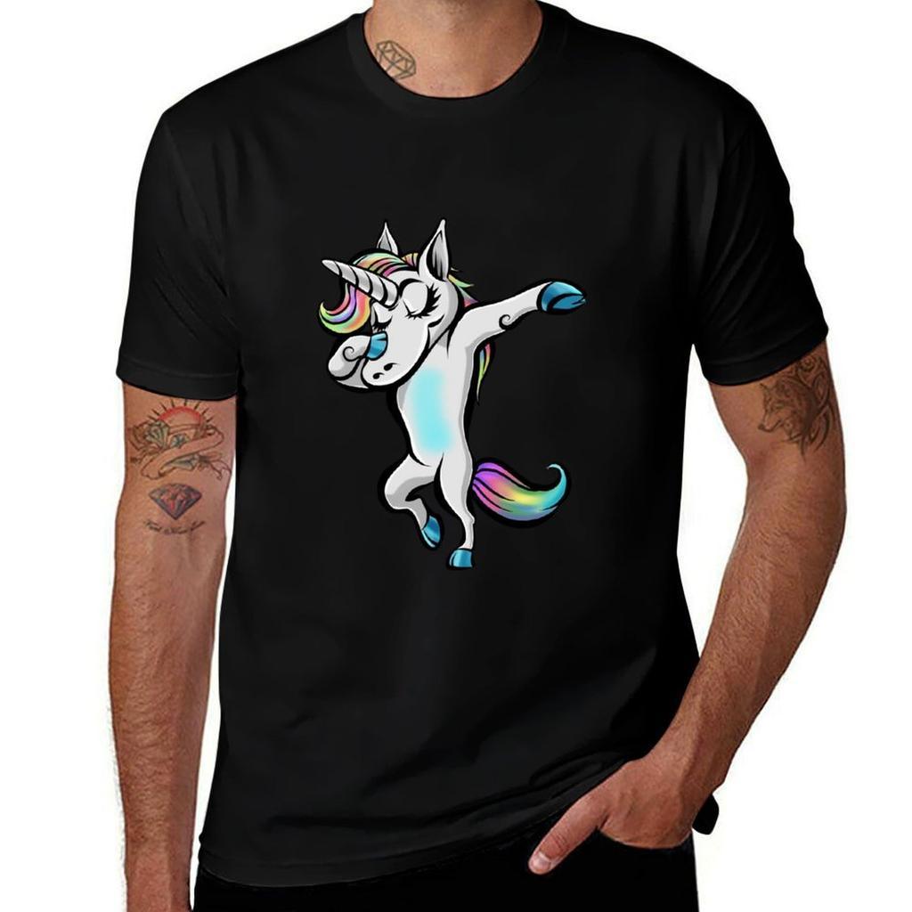 Cute Dabbing Unicorn Rainbow Dab Unicorn TShirt Moisture Wicking Athletic TShirt
