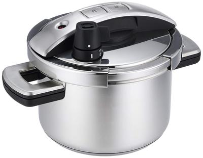 Скороварка Meyer Pressure Ultra High Pressure из нержавеющей стали, совместимая с набором рецептов, разработанная под руководством Масахиро Касахары.