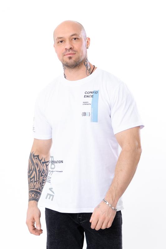 Футболка (Мужской), Мужская хлопковая футболка – Универсальный стиль для повседневной носки, лето, 8012-001-33-3 HC