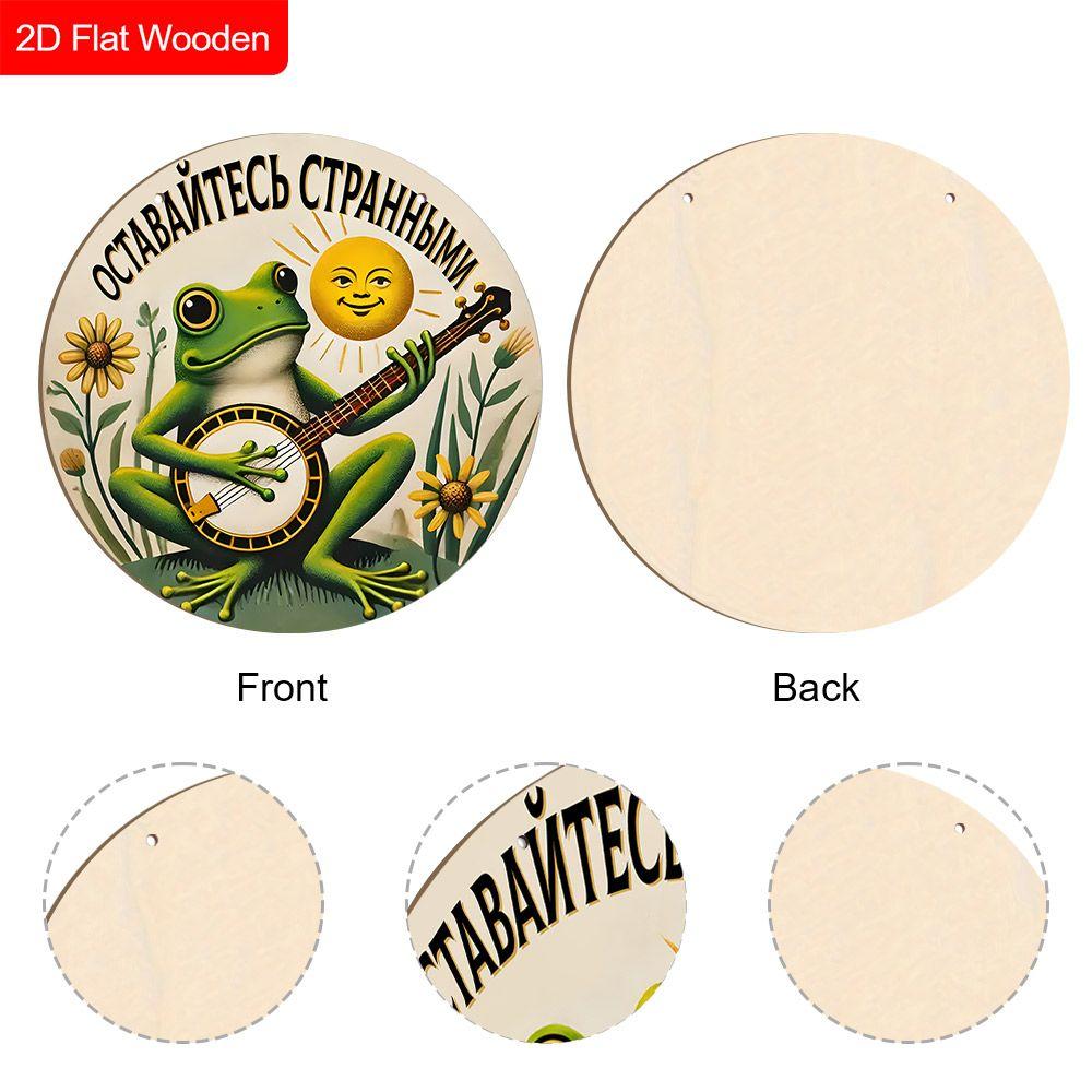 2D плоские деревянные подвесные декоративные таблички, семейное украшение для стены или двери, садовое украшение, подарки на новоселье для друзей