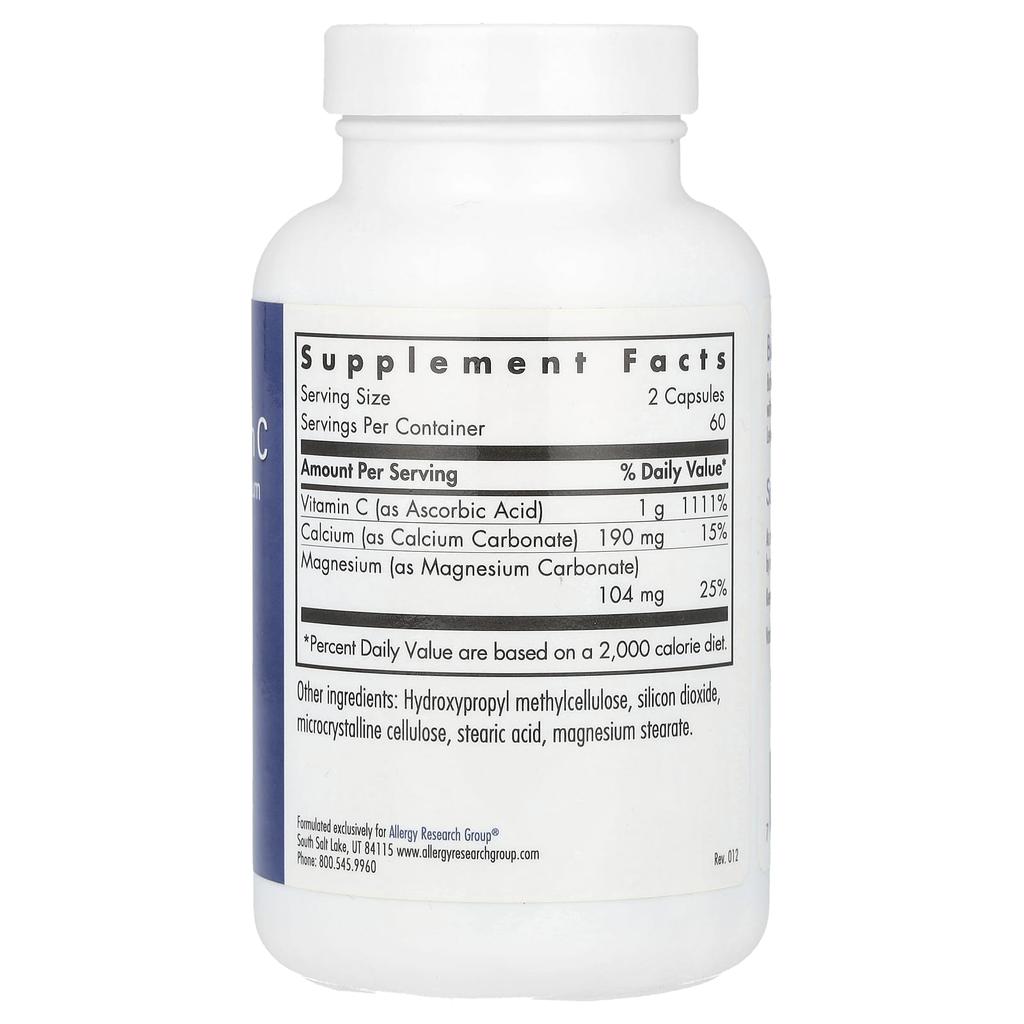 Buffered Vitamin C with Calcium and Magnesium, 120 Veggie Caps