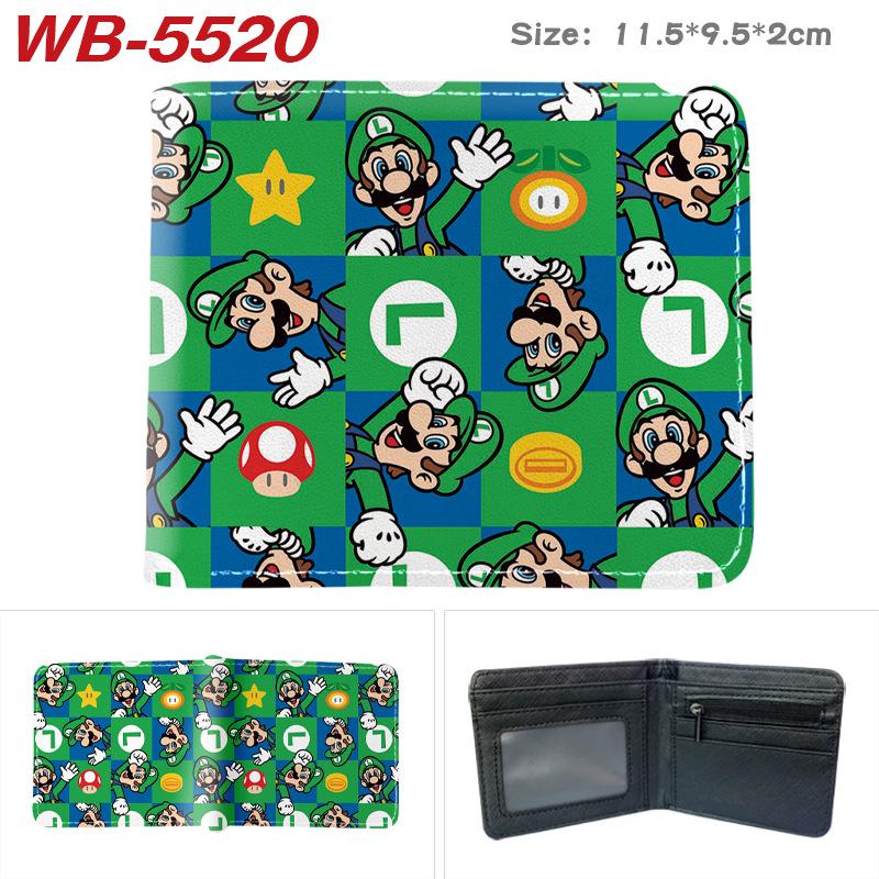 Superhero Anime Cartoon Bifold Wallet Full Color Print 2D Student Girls Boys Short Purse