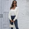Shawl irregular autumn and winter new cross-border bat sleeve sweater short jacket casual European and American black cardigan short